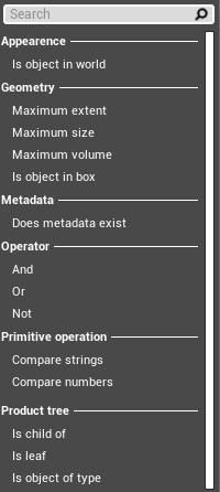 filters conditions