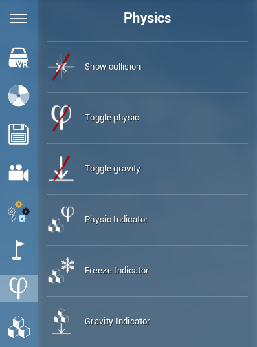 physics menu