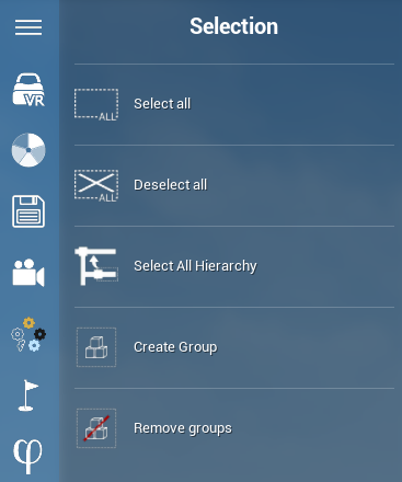 selection tab