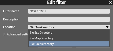 create filter