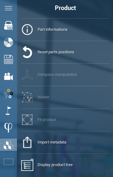 default product menu