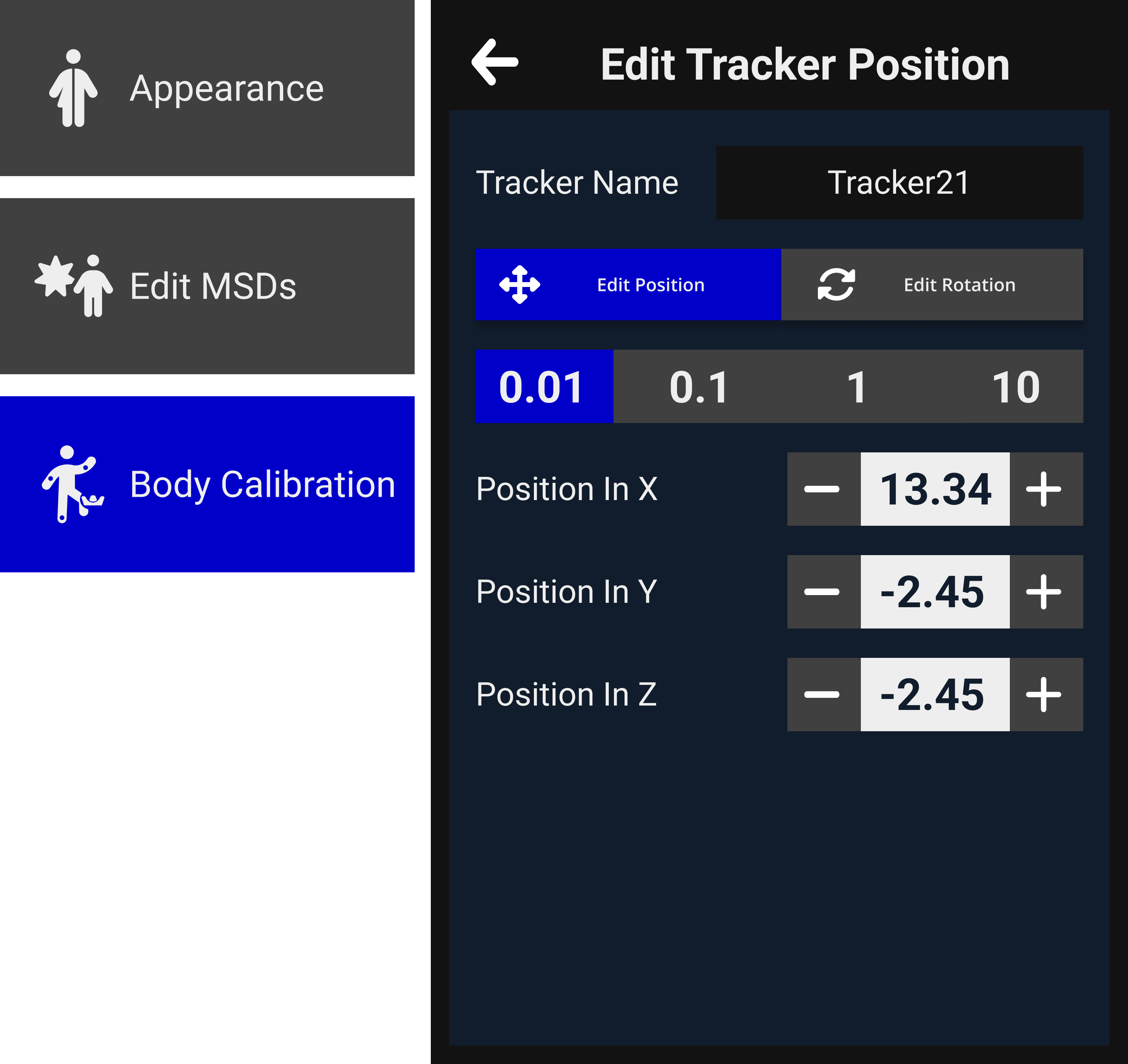 body tracking