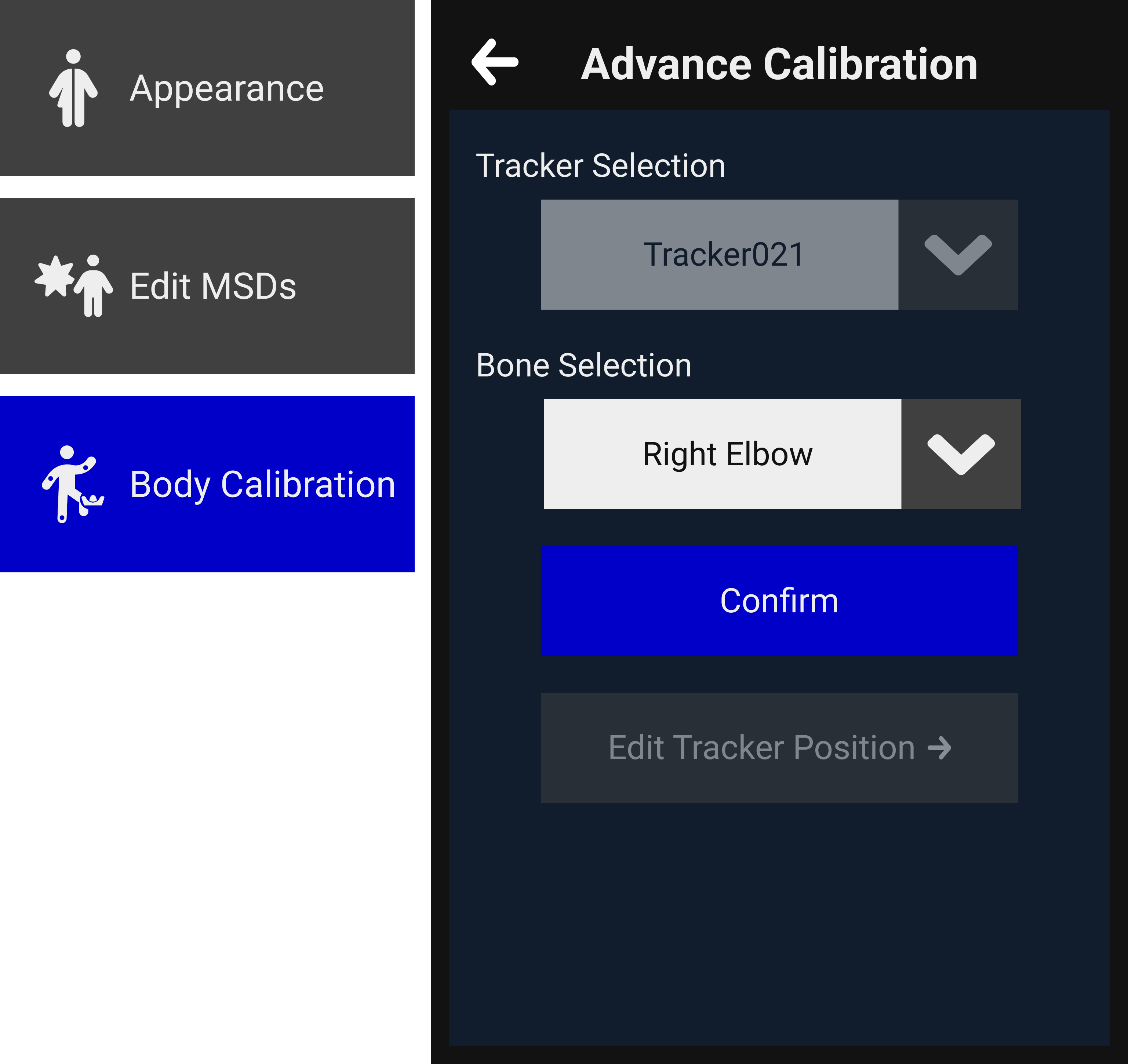 body tracking