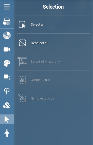 selection tab