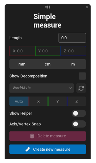 default tools menu