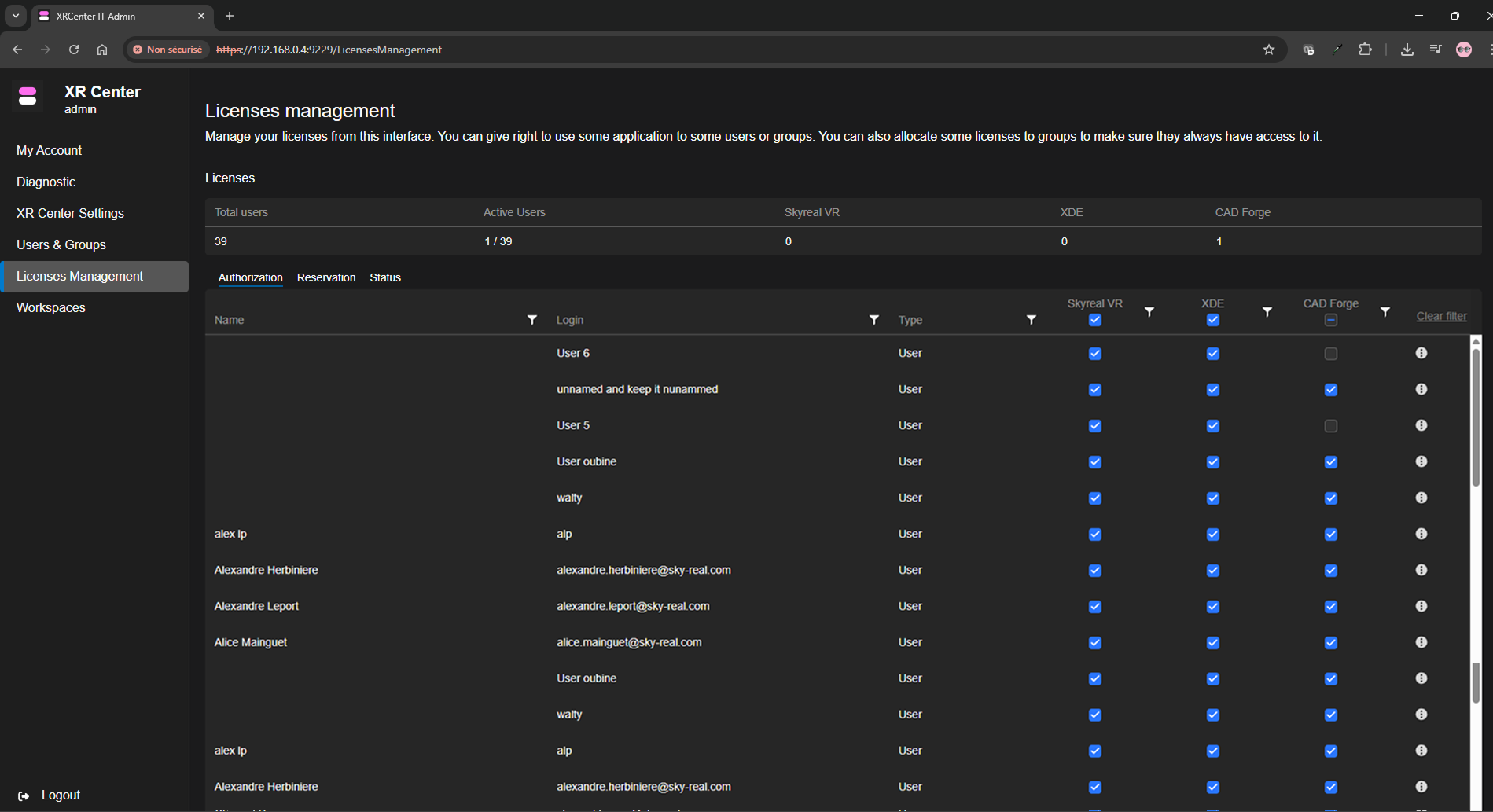 full animation menu