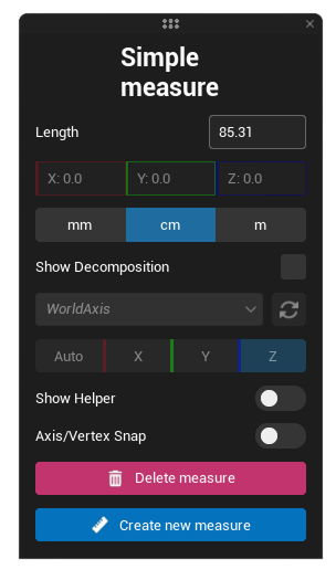 default tools menu