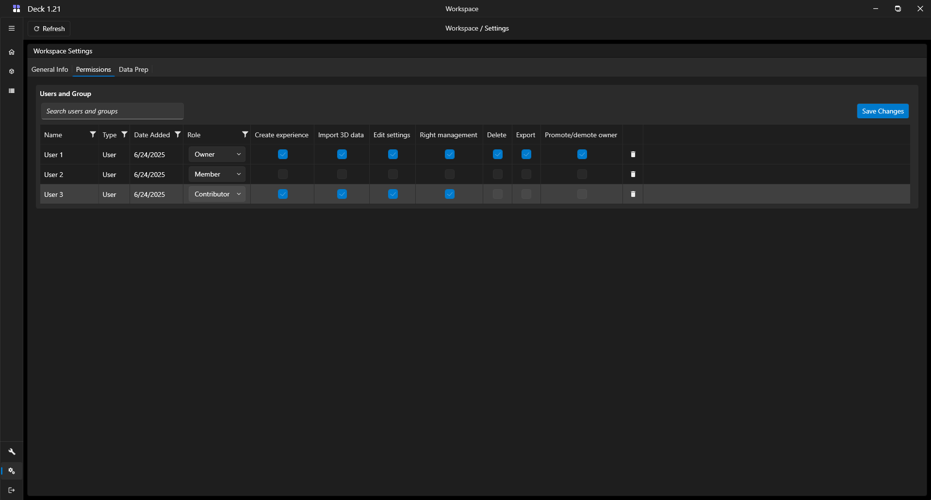full animation menu