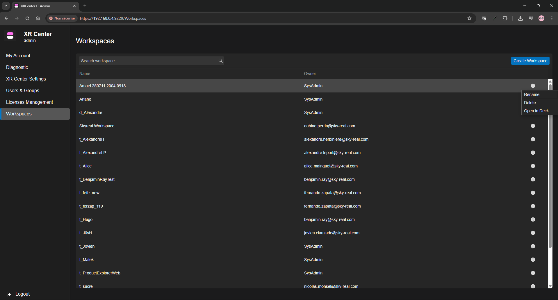 full animation menu