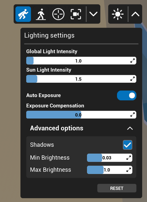 Performance Mode menu