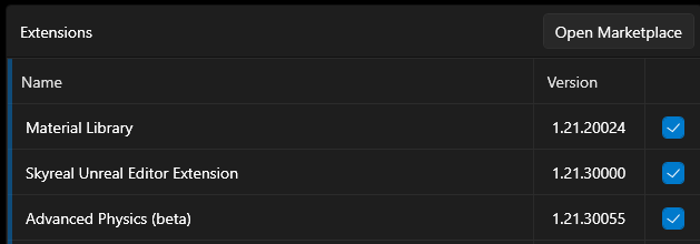 Advanced Physics (beta) extension